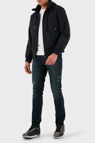 Armani Exchange Regular Fit Dik Yaka Gizli Kapüşonlu Mont Erkek MONT XM001583 AF19196 UB101