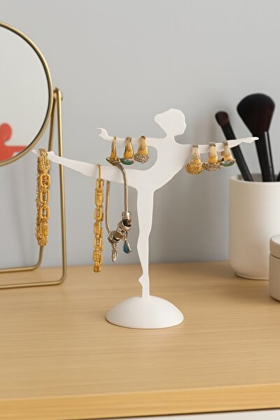 Muvesta Dekoratif Balerin tasarımlı Takı standı, Düzenleyici, yüzük/küpe/koly...