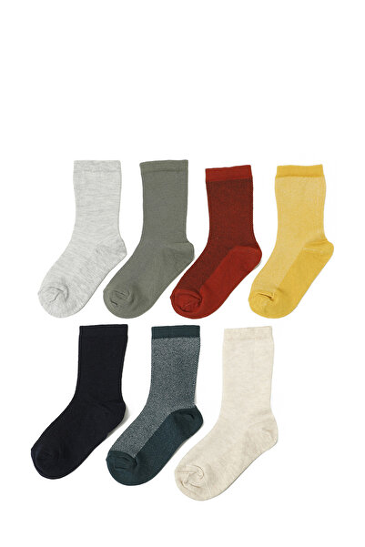 Polaris MIN JKR 7 LI SKT-B 5PR Çok Renkli Erkek Çocuk 7 Li Çorap