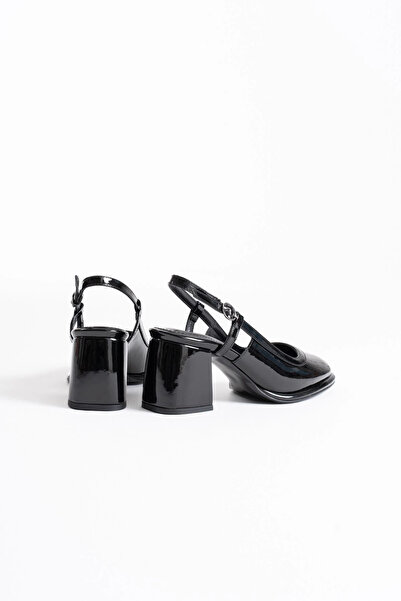 TB Terzi Bey Taila black patent leather women's high heel shoes