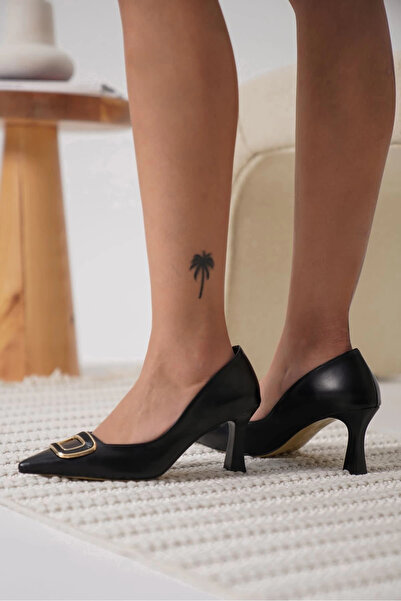 TB Terzi Bey Emery Women's Black Heeled Shoes