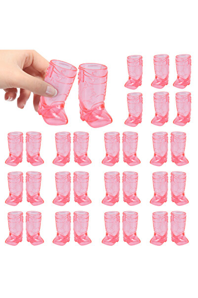 Choice 10pcs pink 10PCS Cowboy Boot Shot Glasses Mini Plastic Shot Glass Cups...