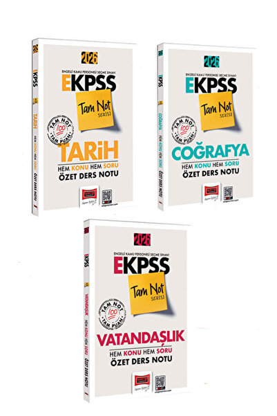 Yargı Yayınları 2026 E- KPSS Genel Kültür Hem Konu Hem Soru ve Özet Ders Notl...