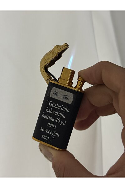 Çelik Özel Göz Baskılı Ejderha Çakmak - En Güzel Hediye