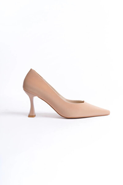 TB Terzi Bey Cordelia Women's Nude Satin Stiletto