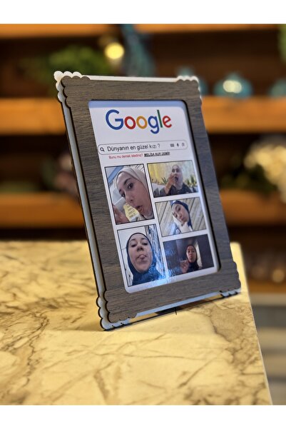 Çelik Ahşap Mini Tablo - Sevdiğine Özel Ürün