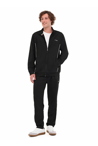 lumberjack 102024099 5W,ML FALL 18ITL705 5PR,S Siyah Regular Fit Erkek Zip Ceket