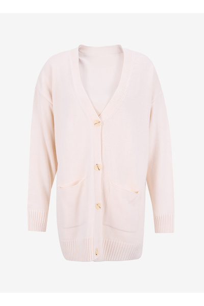 LİMON COMPANY Limon Ekru Kadın Hırka L4WL-HRK-9001