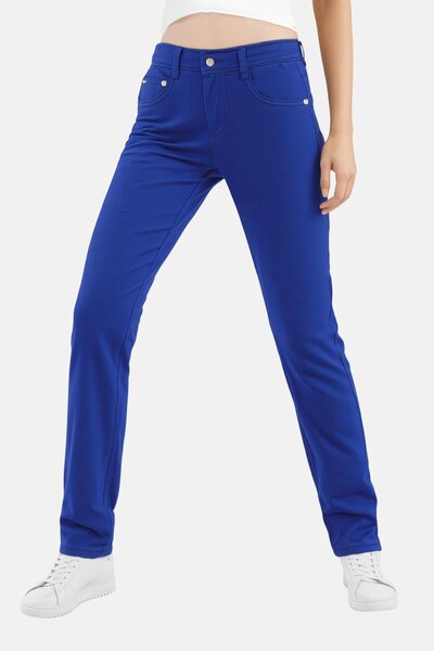 Harmont & Blaine Women Regular Fit Plain Non-Stretchable Jeans, Blue