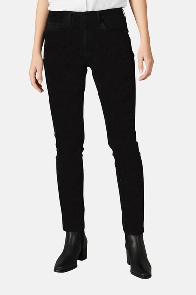 MOHITO Women Slim Fit Embellished Stretchable Jeans, Black