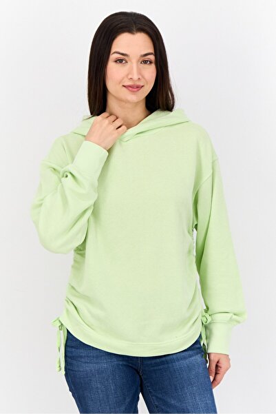 aerie Women Ruched Long Sleeve Hoodie, Light Green