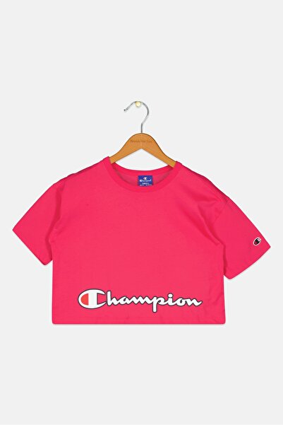 Champion Kids Girl Short Sleeve Outdoor T-Shirt, Fuchsia Pink