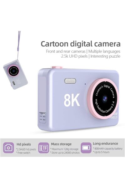 Generic Kids Camera | Full HD Resolution, Included SD Card, Games, Educational Fun