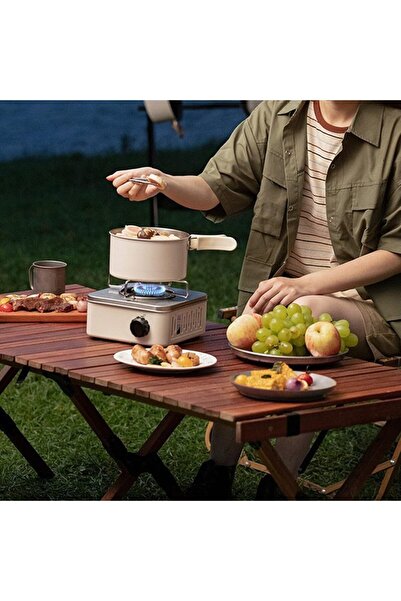 Generic Portable Gas Mini Square Stove | High Power, Magnetic Safety Valve, Stainless Steel