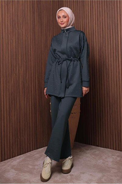 TRENDTESETTÜR Women's Gray (Anthracite) Pants Suit t 3235