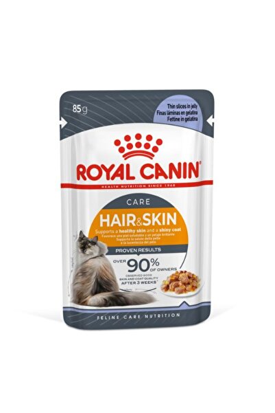 Royal Canin طعام القطط البالغة الرطب من هير آند سكين إن جيلي