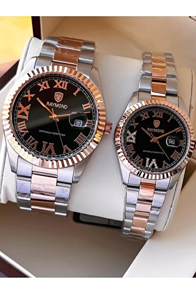 Raymond Special Lover's Combination for Couples 2 Years Warranty 5 Atm Water Resistant Couple Watch Cft.03