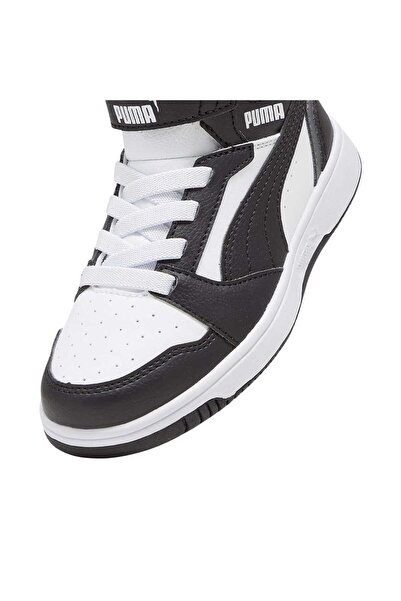 Puma Rebound V6 Mid Ac+ Ps Unisex Children's Black Casual Shoes Unisex Children's Ls Shoes 393832