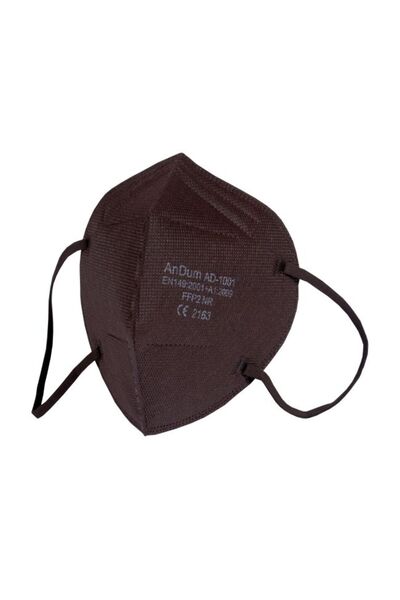 Andum Set de 10 măști de cafea FFP2, model AD-1001, 5 straturi, ambalate individual