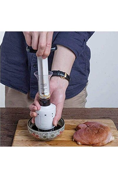 Perfect Home Stainless steel injector, meat frying, steak, marinade, pork, chicken