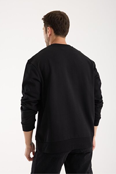 Store 100% Cotton Relaxed Fit Crew Neck Sweatshirt - Ideal for Everyday Wear
