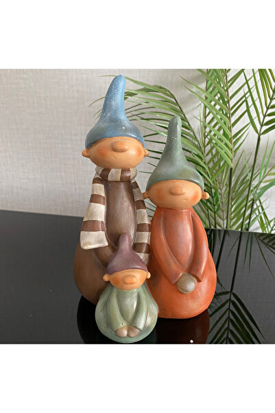 SZN DEKOR Kardan Adam Ailesi Biblo ,Yeni Yıl Hediyesi,Hediyelik Biblo,Tv Ünit...