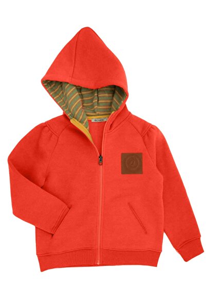 Ozmoz By Mukadder Özden Reborn Zippered Hooded Orange Winter Girl's Jacket