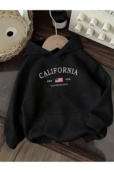 FUFLUNS سترة رياضية بقلنسوة مطبوعة كبيرة الحجم للجنسين