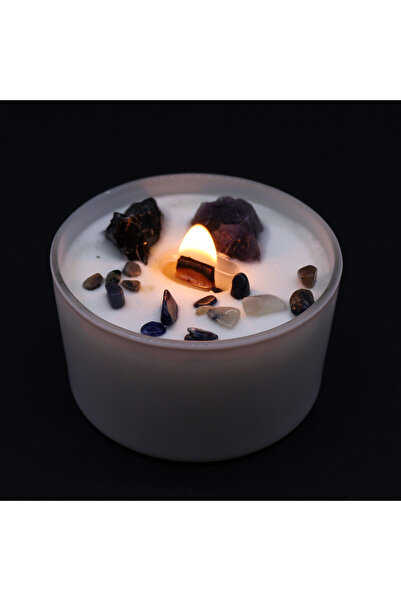 OEM Soy Wax Candle with Crystals | Chakra 3 Manipura