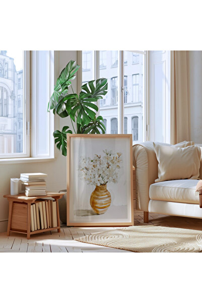 Tuba Decor Tablo dintr-o singură bucată cu rame din lemn pentru sufragerie, sufragerie, bucătărie