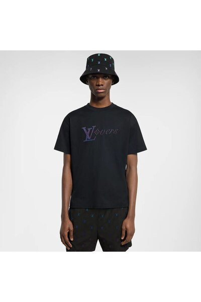 Luxury Brands Boutique Louis V. Iridescent Lv Vers Loose Fit T-Shirt
