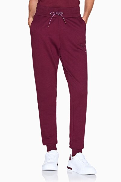 Armani Exchange Women's Regular Fit Printed Logo Jogger Sweatpants - Plum