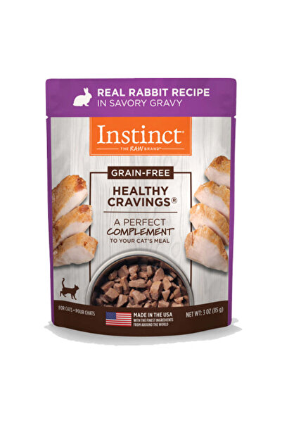 INSTINCT طعام القطط الرطب من Healthy Cravings Rabbit