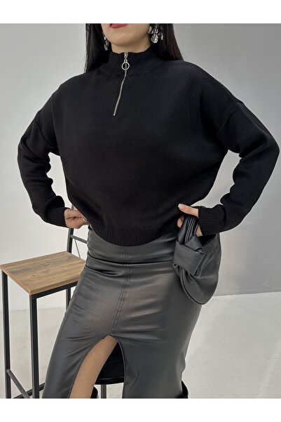 DİMA FASHİON Fefrmuarli Knitted Sweater