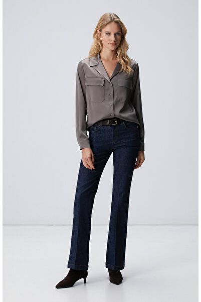 Network Haki Saten Gömlek