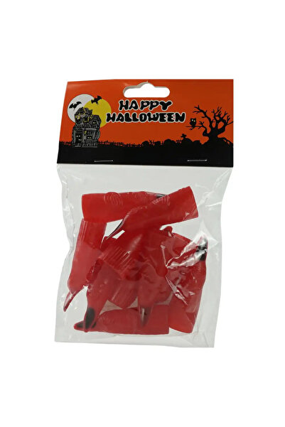 doneel Party Decoration Halloween Spooky Scary Witches Nails, Red Color- Pack of 10 Pieces