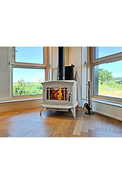 Invıcta Bradford Krem Döküm Odun Sobası İthal Fransa 5 Yıl Garantili