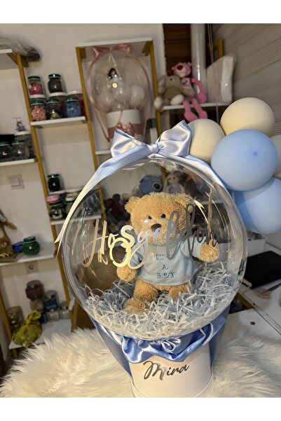 Baloonwonders Balonlu Ayıcık Aranjmanı