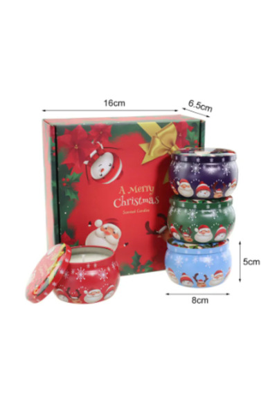 OEM SET 4 Scented Candles in Metal Tins - 'Winter Magic'