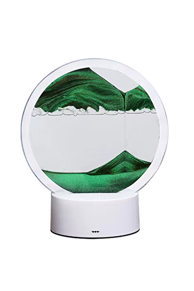 THK Lampă ®, Pictură în nisip verde cu posibilități infinite, 3D, 19cm, Lampă...