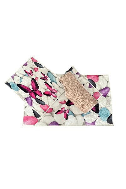 PATRU ANOTIMPURI 3-piece bath mat, non-slip, washable, 60x100/50x60/50x60 cm