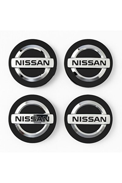 OEM Set de 4 capace pentru jante din aliaj Nissan – 60 mm negre