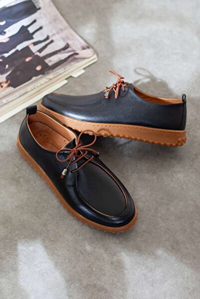 DERİMİSS Women's Genuine Leather Orthopedic Shoes, Women's Casual Shoes