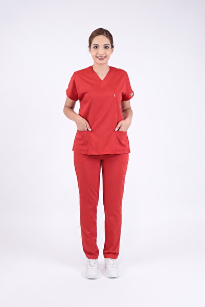 LITTE زي موحد للممرضات والأطباء من الليكرا للجنسين، قماش مقاوم للعرق، زي مستش...