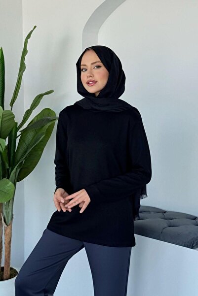 Şulemoda Giyim Βαμβακερό μακρυμάνικο εσώρουχο μαύρο