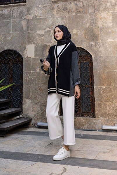 Şulemoda Giyim سترة جينز من كاتي شيرلنج كليرج، باللون الأسود