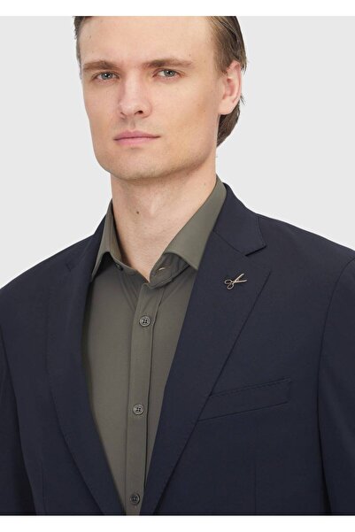 Ramsey Black Plain Comfort Fit Knitted Suit