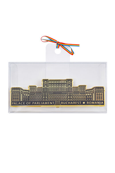 Magnetella Placheta metalica, Palatul Parlamentului, placare bronz, MB472