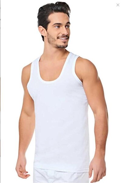 RAPAPA Men's White 3-Pack Classic Combed Cotton 3-Piece Undershirts 0001