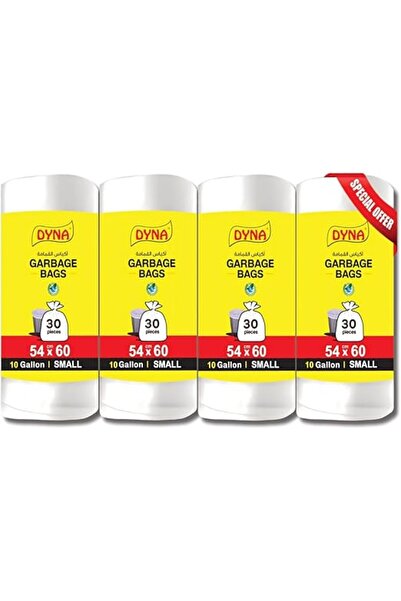 Dyna أكياس قمامة قابلة للتحلل الحيوي وصديقة للبيئة | عبوة من ٤ أكياس، ١٠ جالون